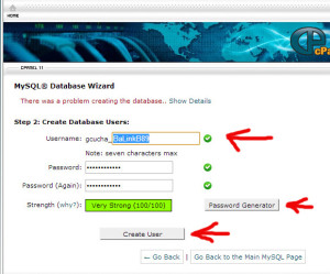 Krijojme user-in per database