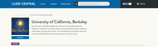 UC Berkeley Class Central